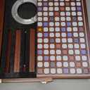 Deluxe Crossword Board Game with Rotating Board, Foldable & Portable Design, Large-Sized Board, Built-in Storage, for 2-4 Players, Includes: Letter Tiles, Wooden Racks, Scorepad Set, Hourglass