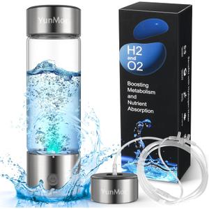 Hydrogen Water Bottle & Hydrogen Water Tablets Alternative  2800ppb SPE/PEM Tech, 3-Min Electrolysis, Inhalable H2 for Home, Office, Fitness & Daily Hydration