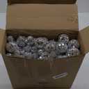 100 Pcs Bulk Disco Ball Set,Mini Mirror Disco Balls Ornaments Hanging Decoration in Different Size for Christmas Tree Cake Topper Dance Music 50s 60s 70s Themed Party(1,1.6,2,2.4,4)