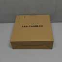 Eldnacele Waterproof Flameless Flickering Candles with 6 Hours Timer, Indoor Outdoor White LED Plastic Battery Operated Pillar Candles Pack of 4 Wedding Dinner Home Decor, D3x H4 5 6 8