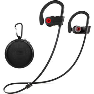 Otium Bluetooth Earbuds Wireless Headphones Bluetooth Headphones, Sports Earbuds, IPX7 Waterproof Stereo Earphones for Gym Running 15 Hours Playtime Sound Isolation Headsets,Black