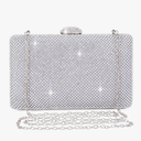 Ladies Sparkly Rhinestones Evening Clutches Women's Crystal Diamante Evening Bag Prom Wedding Handbag Party Purse