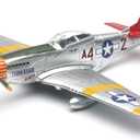 World War II Replica Fighter Air Planes ClassicAircraft P-51D Red Tails 1:48 by New Ray