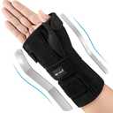 NEENCA Carpal Tunnel Wrist Brace with Thumb Support, Medical Grade Night Support Thumb Spica Splint for Arthritis, Tendonitis & De Quervains ((XL/XXL/XXXL, Left Hand))