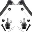 ES3712 K9513 Front Outer Tie Rods Lower Ball Joints for Subaru Baja 2003-2006 Crosstrek 2016-2019 WRX 2015-2019 Forester 1998-2018 Impreza 1993-2016 Legacy 1993-2014 Outback 2000-14, Pack of 4