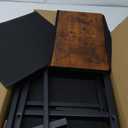 WLIVE Night Stand, Small 2 Drawer Dresser, Nightstand with Fabric Bins for Bedroom, Closet, Dorm, Rustic Brown Wood Grain Print, 11.8" D x 15.7" W x 20.9" H