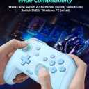 GMBACK Wireless Switch 2 Pro Controller, Macro Controller for Nintendo Switch 2/Switch 1/Lite/OLED with Loop Macro, Home Wake Up, HD Rumble, Motion Control, Turbo, 800mAh, Light Blue