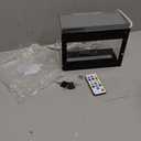 Light Up Tip Jar for Money - Acrylic Donation Ballot Box for Bartender with 2 Sign Holders, Re-mote, LED Light, Lock- Suggestion Box Tip Box for Restaurants Musicians Voting Charity, USB Powered