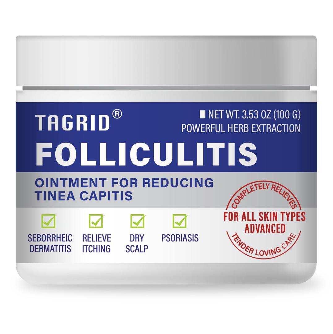 TAGRID Folliculitis Treatment Cream, Ingrown Hair Treatment, Soothing Scalp, Face & Body Cream - Hydrating & Refreshing -  Ultimate Duo (3.1 Ounce (Pack of 1))