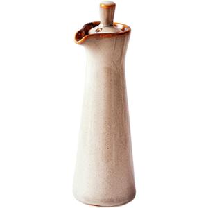 Small Ceramic Olive Oil Dispenser Bottle for Storage Of Oil, Vinegar, Soy Sauce, 120ml / 4oz - Beige