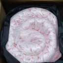 Washable Dog Bed Mat Soft Dog Crate Pad Fluffy Pet Kennel Beds Sleeping Mattress with Non-Slip Bottom for Large Jumbo Medium Small Dogs, 47 x 29 Inch, Pink