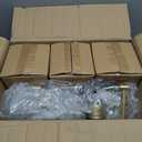 Gold Floor Lamp for Living Room,Bedroom,Tree 3 Light Standing Lamp Mid Century Modern Brass Tall Floor Lamps Vintage Retro Floor Lights Green Glass Flower Lamp Shade Farmhouse Boho Bohemian