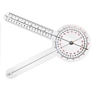 Rehabilitation Advantage 12 Orthopedic ROM Gauge  Therapy Goniometer & Joint Angle Measurement Tool for PT, Chiropractic, Sports Medicine, Rehab, Knee & Arm Mobility Testing (0.1 Pound)