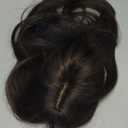 ELEVAVE Hair Toppers for Women with Thinning Hair, 20 Inch Toppers Hairpieces for Women Clip in Bangs 360° 3D Realistic Scalp (Dark Brown with Highlights, Wispy Bangs)