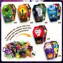 269 PCS Halloween Party Favors for Kids, 24 Pack Coffin Box Treat Goodie Bags with Non-Candy Treats Toys Bulk for Trick or Treat, Halloween goodie bag stuffersKids Prizes Classroom Basket Stuffers