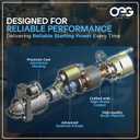 OEG Parts New Starter Compatible with Dodge Dakota 2.5L 1999 Compatible with Jeep Cherokee 2.5L 150cid 1999 2000 TJ Wrangler 2.5L 1999 2000 2001 56041013AB M001T79483 M001T79484