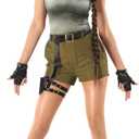 Morph Tomb Archaeologist Costume With Thigh Holster For Women Halloween Costumes For Women Accessories Included (Large)