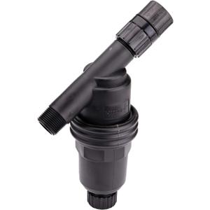 Raindrip R605DT "Y" Filter, 3/4-Inch MPT X 3/4-Inch MPT, for Drip Irrigation Systems, Connect to Pipe such as Sprinkler Riser, Removable Filter, Black