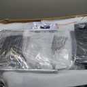 DUMOS Ergonomic Gaming Office Desk Chair with Linkage Armrests for Adults, Height Adjustable Computer Chair with Footrest and Headrest, PU Leather 360 Swivel Recliner with Lumbar Support, Deep Blue