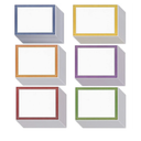 Best Paper Greetings 96 Sheets Certificate Paper for Printing - Customizable Blank Cardstock with Colored Borders for Graduation Diploma, Achievement Awards, Documents (8.5 x 11 in, 6 Assorted Colors)