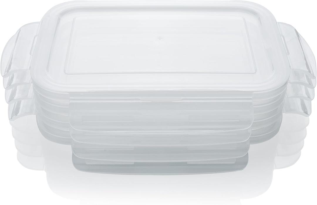 Replacement Snap Locking Lids For Otis Classic Glass Meal Prep Food Storage Container 28oz Size - 4pc Lids