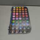 48 Color Solid Watercolor Paint Set with 3 Wooden Brushes - Non-Toxic, Vibrant & Washable Watercolor Kit for Artists, Children, Beginners, Kids - Portable Watercolor Painting Set for Travel & Studio