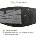 Back Brace for Lower Back Pain Relief Breathable & Adjustable | Perforated Material, Full Support with Detachable ABS Rod, Lightweight for Men & Women, Help on Herniated Disc & Sciatica, Medium
