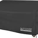 ULTCOVER Patio Furniture Sofa Cover 88W x 35D x 35H inch Waterproof Outdoor 3-Seater Couch Cover, Black