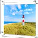 Clear Acrylic Wall Mount Floating Frameless Picture Frame, 20x24 Photo Frame for Wall, Panel for Degree Certificate, Artwork and Family Portraits - 2 Pack