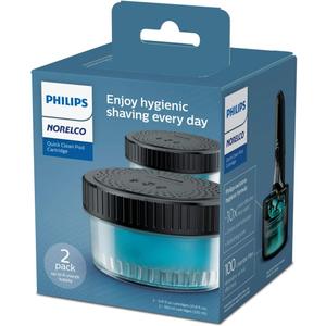 Philips Norelco Quick Clean Pod Cartridge, Easy Cleaning of Your Electric Shaver, Alcohol Free and Skin Friendly Formula, 2 Pack, Model CC12/52