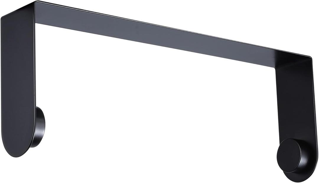 ZUNTO Black Paper Towel Holder Under Cabinet, Stainless Steel Kitchen Towel Holder Stick on Wall Vertical or Horizontal, Frees up Counter Space
