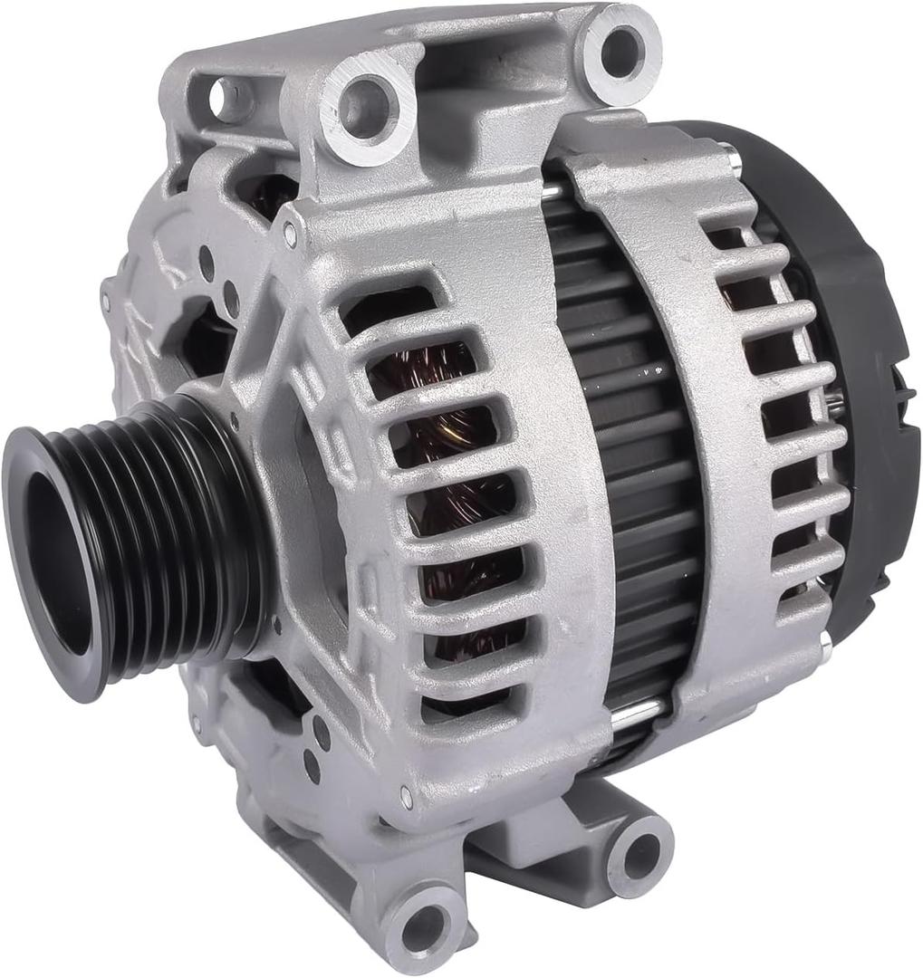 (11)180A 12V CW Alternator Replacement for Mercedes CL550 CLK550 CLS550 E350 GL550 R350 GL450 ML450 S550 SLK350 2006-2018 6-Groove 0121715114 AL0844N