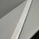 1" Rise Threshold Ramps for Doorways 40'' L Floor Transition Strip Self-Adhesive Wheelchairs Ramps, Edge Door Threshold Reducer Transition Strips for Home Steps (White)