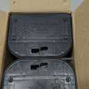 Exterminators Choice Compact Mouse Bait Station - Heavy-Duty Outdoor Mouse Bait Box - Lockable Design with Key - Versatile Indoor & Outdoor Use - Pack of 12, Black, 4.75in x 3.5in x 1.25in