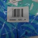 Sports Illustrated Women's Multiway Convertible Triangle Bikini Top (Medium, Wild Stripes Azure)