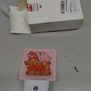 Valentine's Day Gnome Couple Night Light for Kids, Gnomes with Love Red Hearts Night Light Plug in with Dusk to Dawn Sensor,0.5w Energy Saving Nightlight for Hallway Stairway Kitchen Bedroom (Color32)