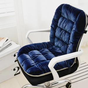 Desk Chair Cushion Soft Seat Cushions with Removable Cover Office Chair Pad Dorm Seat Pad with Back Support Rocking Chair Cushions,90×50cm (Navy), 35.4 inches x 19.7 inches