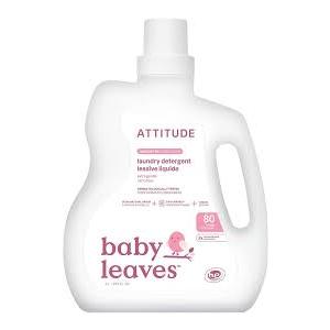 ATTITUDE Baby Laundry Detergent Liquid, EWG Verified, Safe for Baby Clothes, Infant and Newborn, Vegan and Naturally Derived Washing Soap, HE Compatible, Unscented, 80 Loads, 67.6 Fl Oz