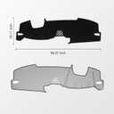KUST Black Dash Cover for Honda Accord 2023-2026 Dash Carpet Polyester Dashboard Cover Non-Slip Dash Protector Interior Accessories for Accord Custom Fit Dash Mat Sunshade Windshield No Glare