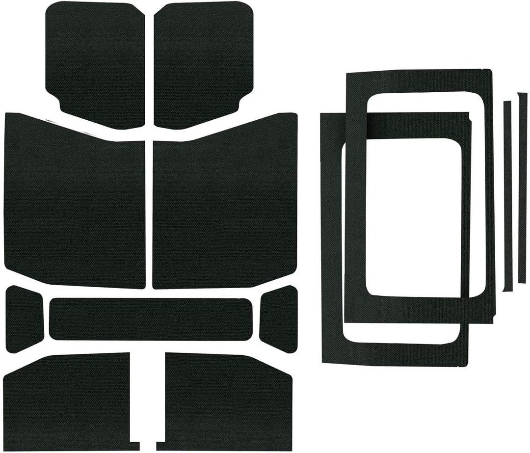 Design Engineering Boom Mat Black Complete Sound Deadening Kit Compatible with 4-Door Jeep Wrangler JL (2018-up)