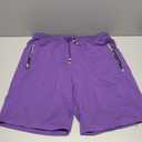QPNGRP Men's Zipper Pockets Elastic Stretch Waist Workout Casual Shorts. Size 38