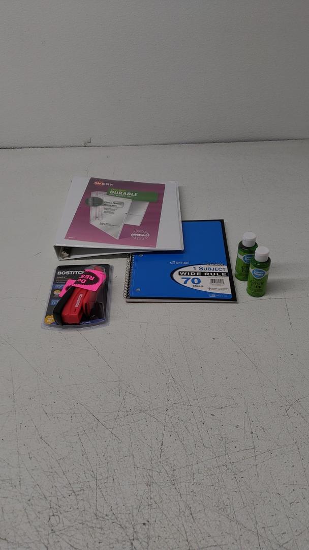 Top Flight Spiral Notebook, 1 Subject, 70 Wide Ruled Sheets, Assorted Colors, Palmer Paints 2 Pack, BOSTOTCH, AVERY DURABLE