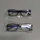 Gaoye 2-Pack of Reading Glasses - Blue-Light Filter, UV Protection - Readers with Rectangle Frames (Black)