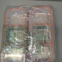 2 Pack Stainless Steel Snack Containers with Lids - 3 Compartment Stainless Steel Snack Box, 20oz (600ml) Leakproof Food Storage for Home, Work, Travel (10.3" x 4.05" x 1.57")