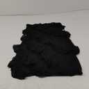 HOCILLE Women's Sexy Strapless Tube Top Bodycon Sleeveless Ruffle Mini Party Dress (Black)