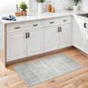 Valenrug Door Mat 2x3 - Stain Resistant 2x3 Entryway Area Rugs for Living Room, Non Slip Backing Large Area Rugs for Bedroom, Folable Machine Washable Area Rug (2'x3', Grey)