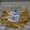 decorUhome Chenille Throw Pillow Covers 24x24 Set of 2, Thick Textured Slubby Neutral Decorative Pillow Covers with Elegant Design for Couch, Sofa, Living Room, Mustard Yellow