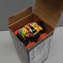 CozyBomB Monster Trucks Toys for Boys - Friction Powered 3-Pack Mini Push and Go Car Truck Playset for Boys Girls Toddler Aged 3 4 5 Year Old Gifts for Kids Birthday Christmas (Purple Red Orange)