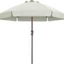 ABCCANOPY 7.5ft Patio Umbrella, Outdoor Table Umbrella with Push Button Tilt and Crank, Market Umbrella for Patio Pool Garden Deck (Light Beige)