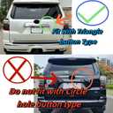 LED Rear Trunk Tail lights For Toyota 4Runner 2010-2023 | Triangle Key Button,play&plug,Rear License Brake Stop Light Lamp Assembly 4runner